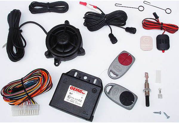 Gemini 863-24V - Autoalarmsystem mit Notstrom-Akku + Wegfahrsperre