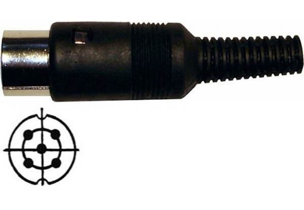 DIN-Stecker MAS 50WD 5-Pol 360 Grad
