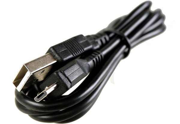 USB-Kabel mit Micro-USB-Stecker + USB-A-Stecker 1m