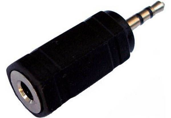 Adapter Klinkenstecker 2,5mm / Klinkenbuchse 3,5mm Stereo