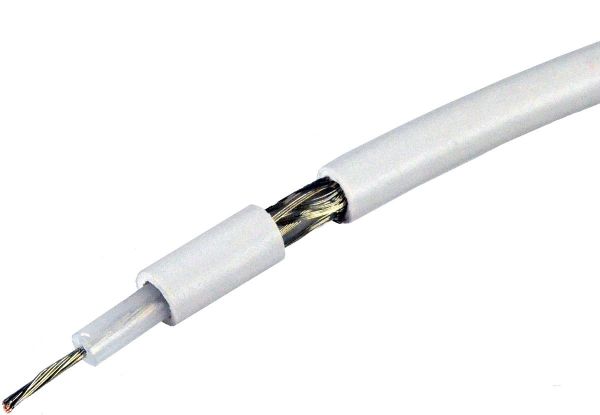 RG-58 C/U - Koaxkabel weiss