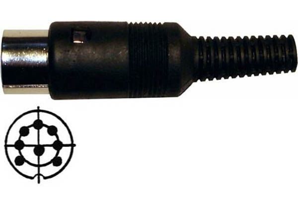 DIN-Stecker MAS 80S 8-Pol 262 Grad