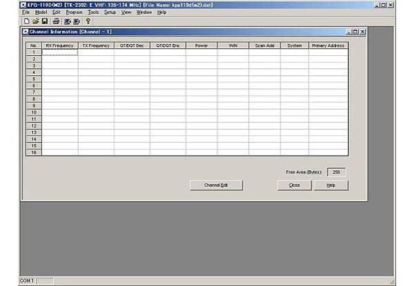 Kenwood KPG-119DM2 = KPG-119D (M2) Programmiersoftware