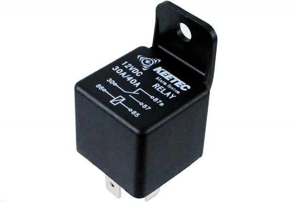 KFZ-Relais 12V 30A/40A Umschalter mit Befestigungslasche