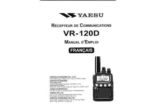 Yaesu VR-120 - Manual d Employ francais