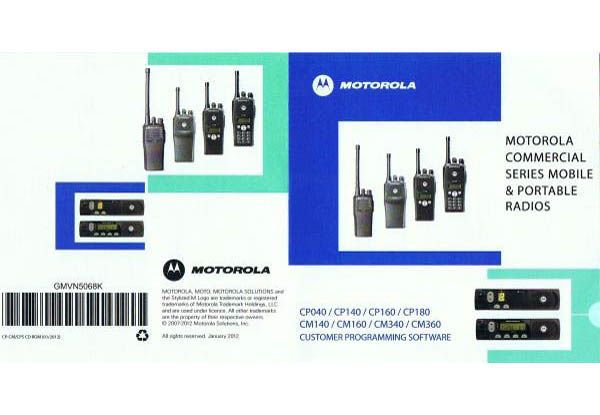Motorola GMVN5068K Programmiersoftware CP040/140/160 CM140/160/340