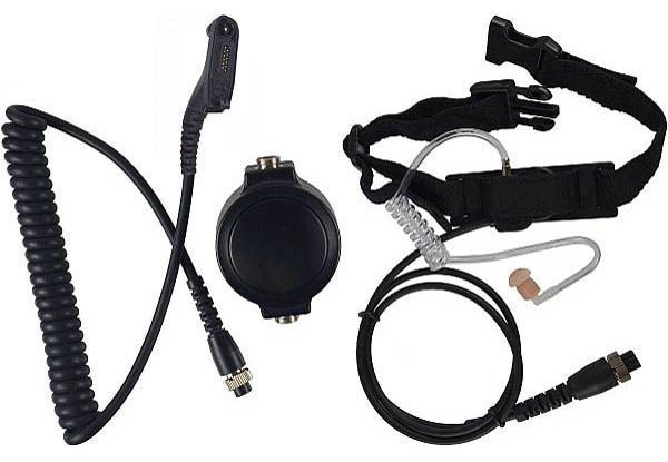 KKS-35-DP - Security-Headset mit Kehlkopfmikrofon