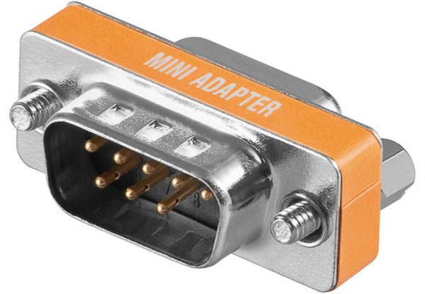9-Pol-SUB-D Nullmodem-Adapter (Stecker + Buchse)