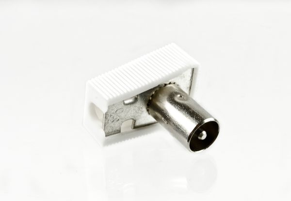 BK-Koax IEC TV-Antennen-Winkelstecker lötbar