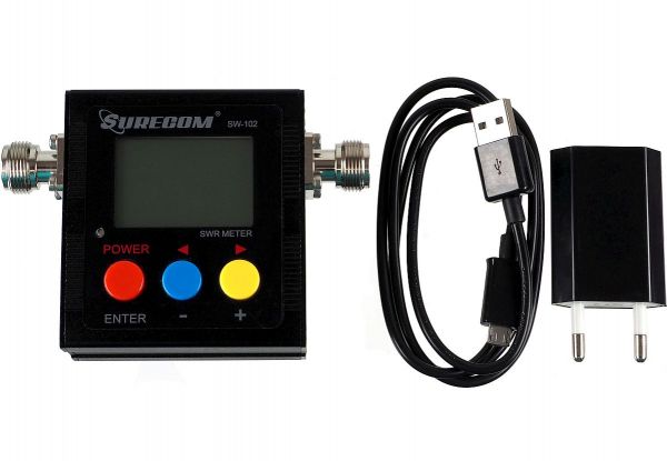 SURECOM SW-102 - 125-520 MHz Digitales SWR-Meter, Power-Meter, Frequenzzähler