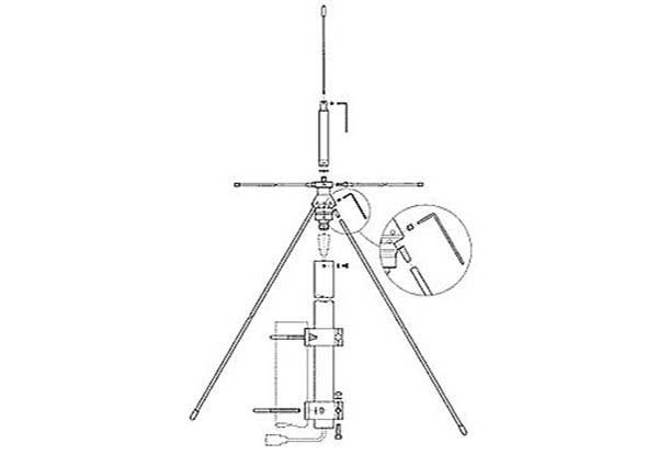 Sirio SD 1300 UHF PL Discone-Antenne (6m/2m/70cm/33cm/23cm)