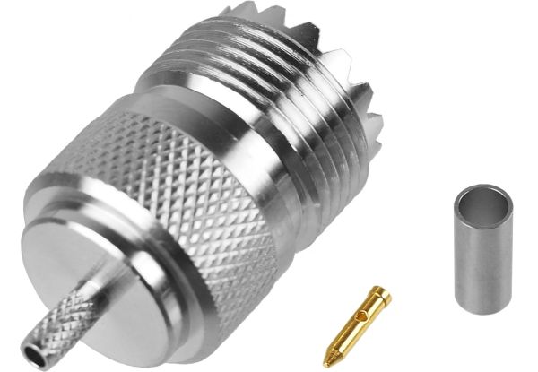 PL-Kabelbuchse Crimp 3mm