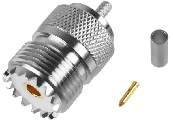 PL-Kabelbuchse Crimp 3mm