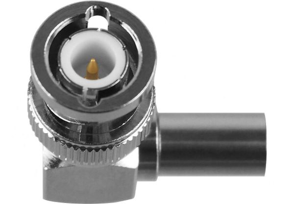 BNC-Winkelstecker 7mm Crimp