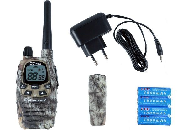 Midland G7 Pro mimetic - LPD PMR 446 16 Kanal Handfunkgerät tarnfarben