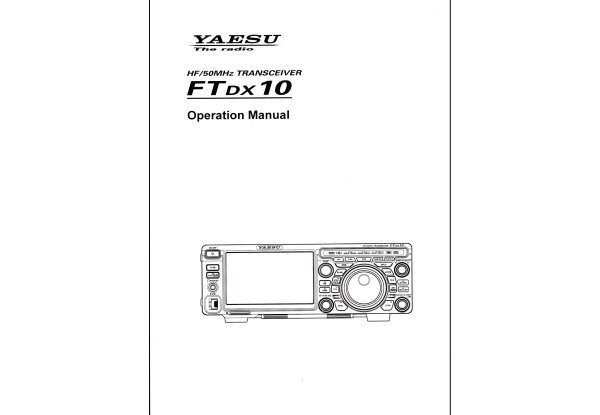 Yaesu FT-DX10 - Operating Manual english