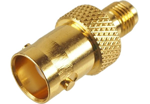 Adapter SMA-Buchse/BNC-Buchse goldfarben