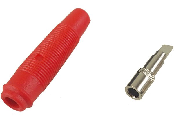 Hirschmann Bananenkupplung Kabelbuchse 4mm rot trittfest
