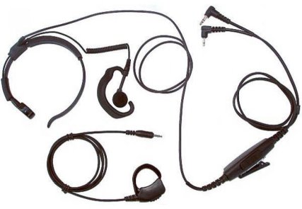 Headset mit Kehlkopfmikrofon, Oh...