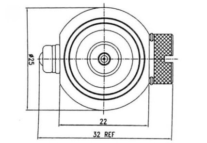 N-Blitzschutz-Adapter N-Stecker/N-Buchse max. 6 GHz