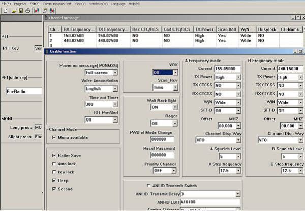 Programmierset Wouxun KG-UVD1,KG-UV2D,KG-UV6D,AHT-2-UV,AHT-6-UV