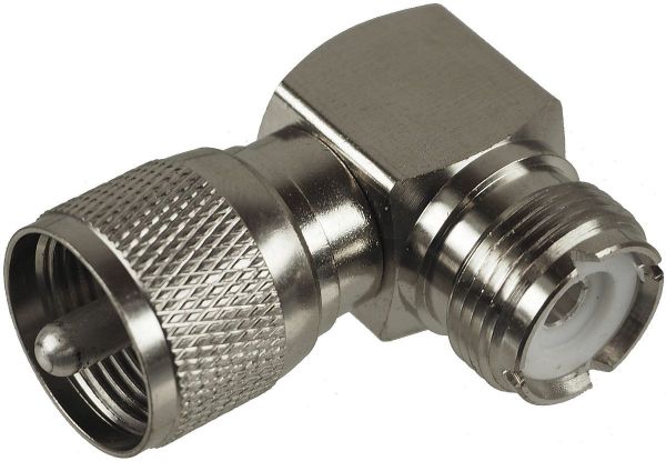 PL-Winkel-Adapter PL-Stecker/PL-Buchse