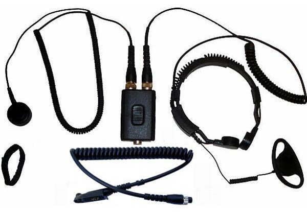 AE-38-GP344 - Security-Headset mit Kehlkopfmikrofon