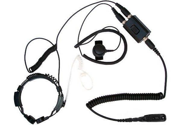 KEP-23-DP - Security-Headset mit Kehlkopfmikrofon