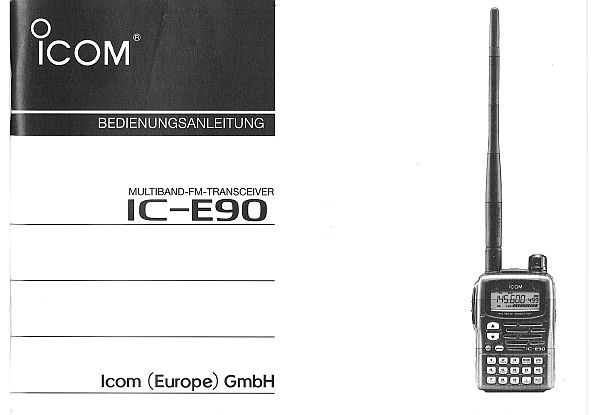 Icom IC-E90 - Bedienungsanleitung deutsch