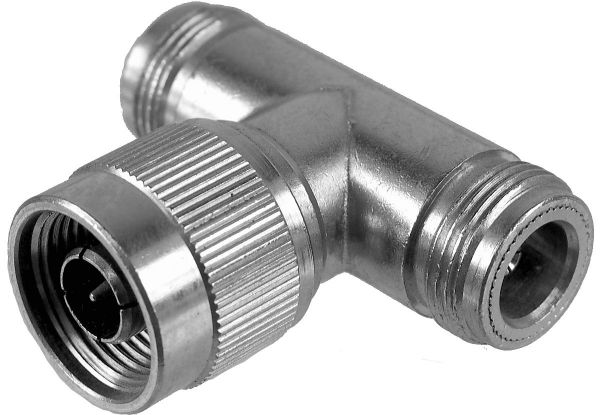 N-T-Stück N-Stecker 2x N-Buchse