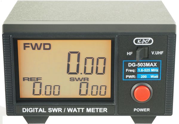 K-PO DG-503 MAX - 1,6-525 MHz Digitales SWR/Watt-Meter
