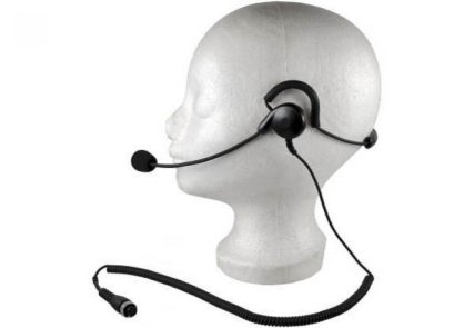 Professionelles Headset mit Kopf...