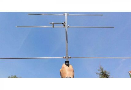 Yagi UKW 3 Elemente 1 Reflektor - Peilantenne mit Griff