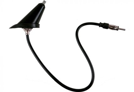 Antennenfuss Schägfuss M6-Aussengewinde 30cm Kabel Autoradiostecker