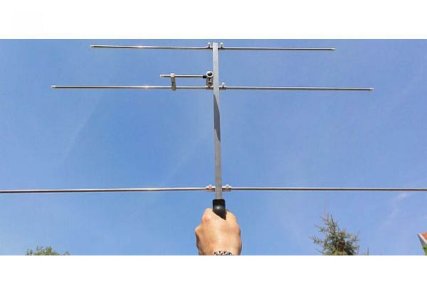 Yagi 2m 4 Elemente 1 Reflektor - Peilantenne mit Griff